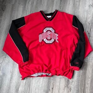 Vintage Ohio State Buckeyes Jacket XXL Red 58 Sports Pullover 90s Y2K